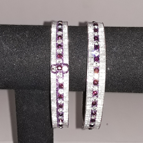 Crystal Bangles by Priya Kakkar (2) - NWOT - Picture 1 of 5